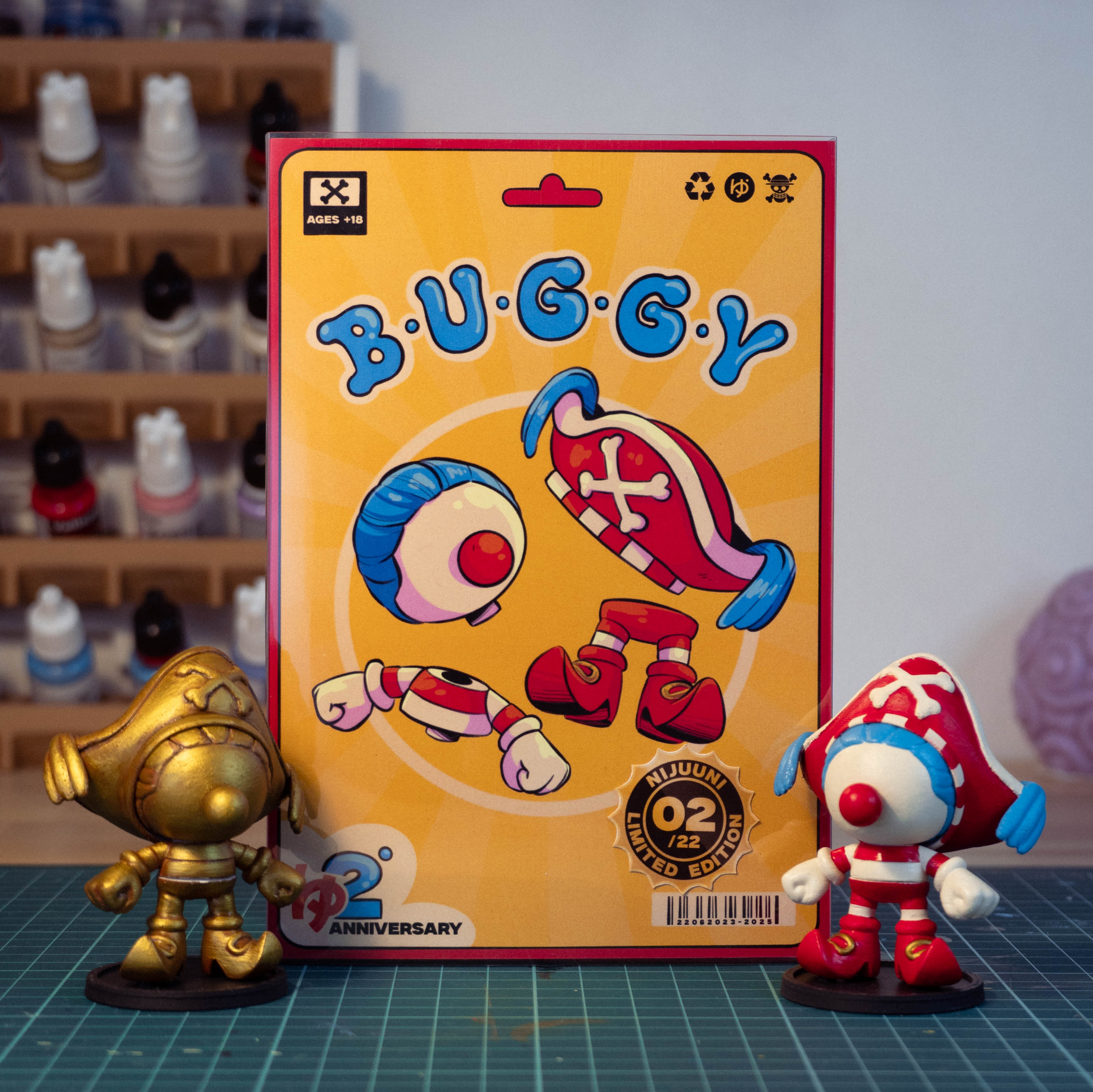 B-U-G-G-Y figura desmontable