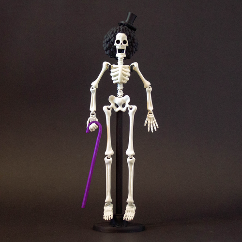 AFRO SKELETON glows in the dark
