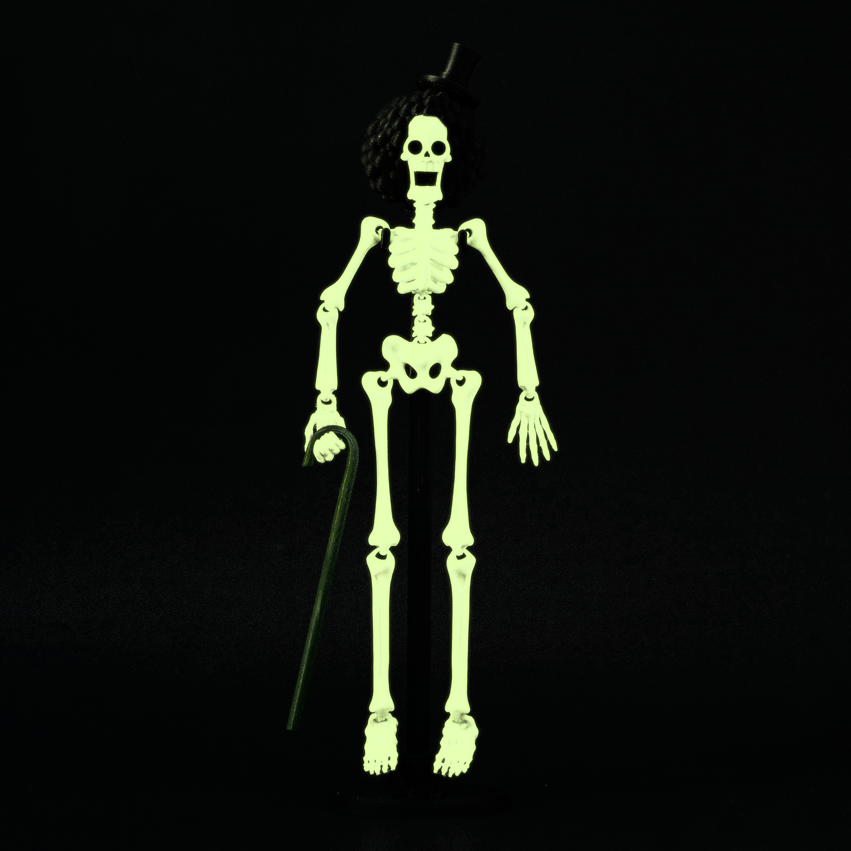 AFRO ESKELETON brilla en la oscuridad